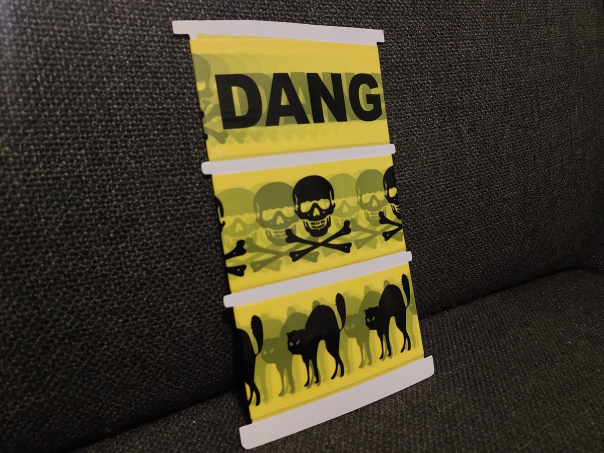 Halloween Feestdecoratie - Set van 3 afzetlinten Halloween | 3x 3 meter Halloween Feestlint | Geel - Zwart afzetlint Halloween